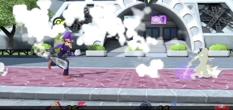 waluigi gets destroyed by Marth in Smash Bros. Ultimate