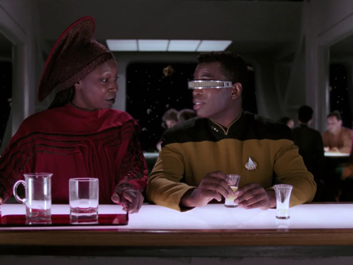Guinan and La Forge
