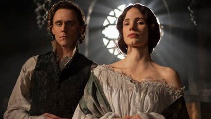 Crimson Peak stars Tom Hiddleston as Thomas Sharpe and Jessica Chastain as Lucille Sharpe