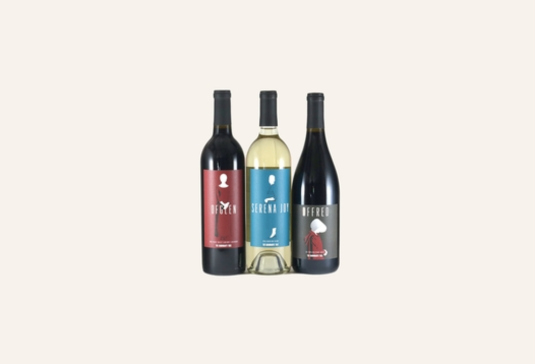 Lot18 released three Handmaid's Tale inspired wines, named after Offred, Ofglen, and Serena Joy