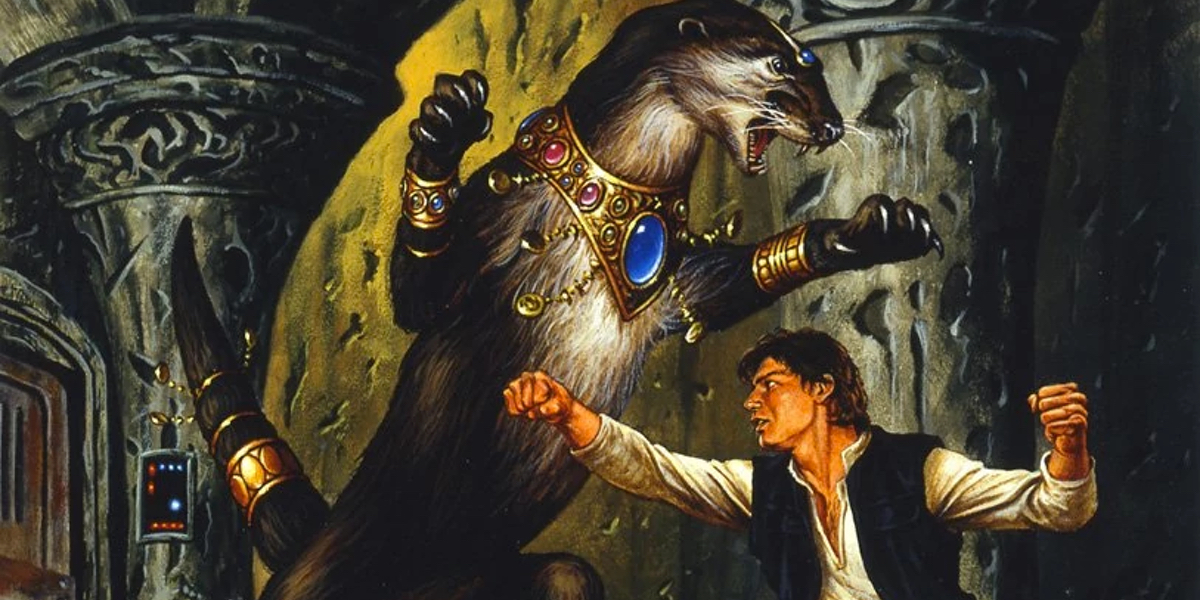 Star Wars Expanded Universe novels saw events such as Han Solo fighting the otter queen