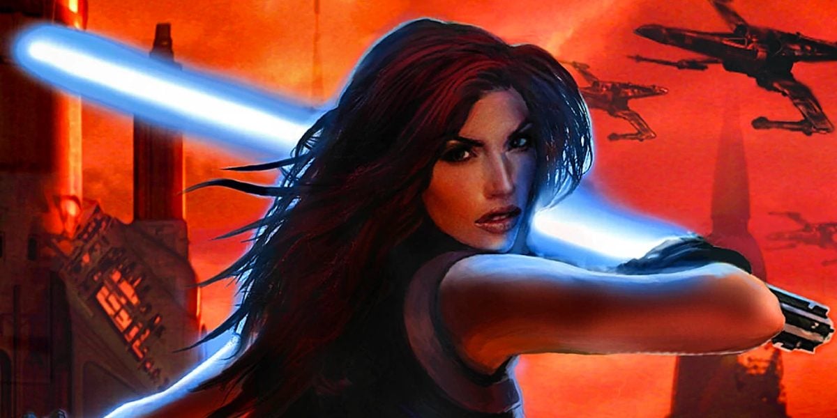 Mara Jade ignites her saber in Star Wars Legends canon