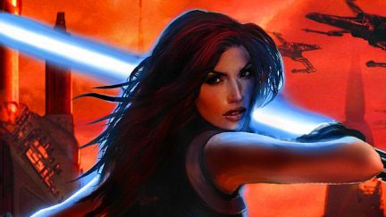 Mara Jade ignites her saber in Star Wars Legends canon
