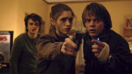 Stranger Things season one saw Steve (Joe Kerry), Nancy (Natalia Dyer), and Jonathan (Charlie Heaton) face off against supernatural monsters and government secrets