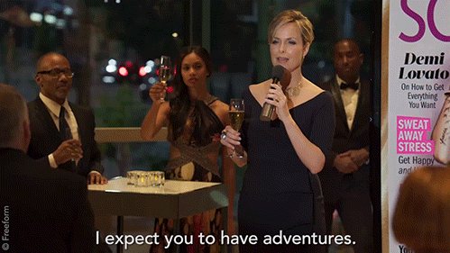 The Bold Type's Melora Hardin as editor-in-chief Jacqueline Carlyle