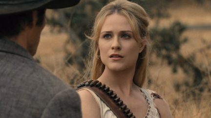 evan rachel wood plays dolores in season two of westworld.