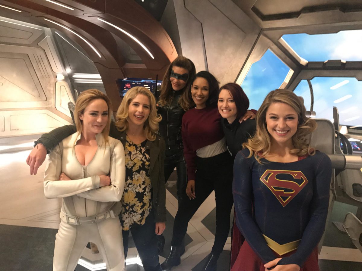 women of DC TV's Arrowverse on The CW pose together