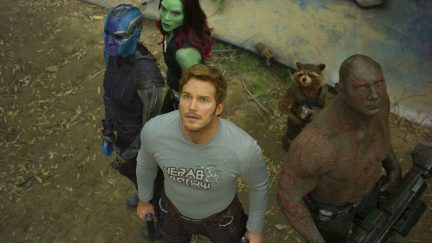 chris pratt zoe saldana david bautista karen gillan
