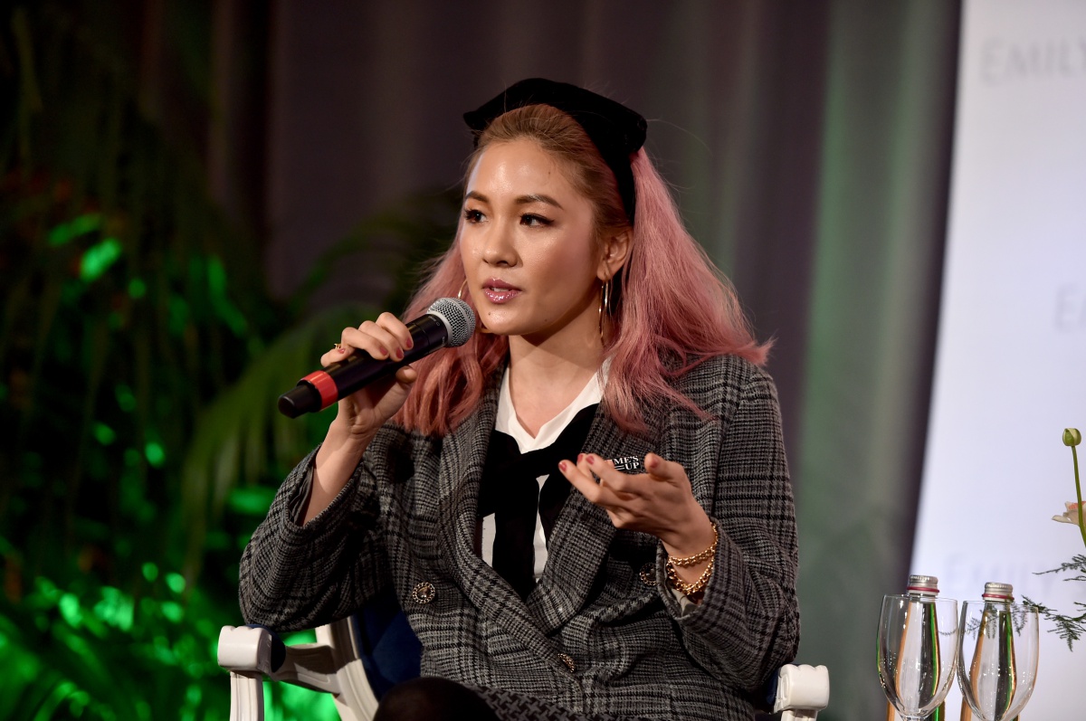 Constance Wu attends EMILY's List Pre-Oscars Brunch and Panel on February 27, 2018 in Los Angeles, California.