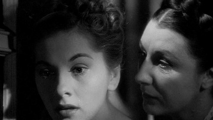 Joan Fontaine and Judith Anderson in Rebecca (1940)