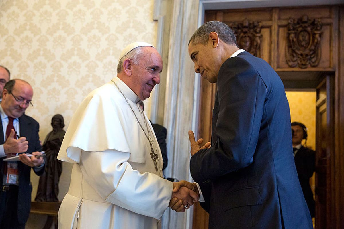 Pope Francis and Barack Obama