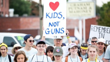 gun control school protest betsy devos