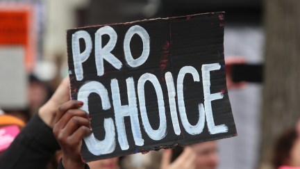 pro choice protest sign