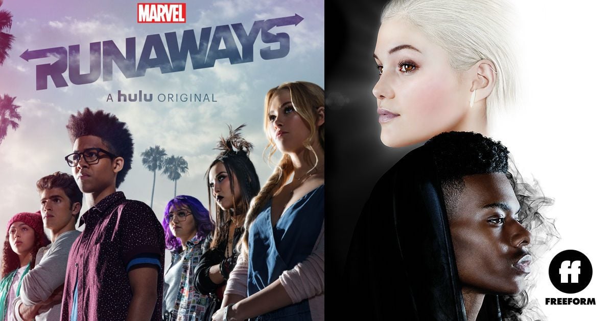 Marvel's Runaways (Hulu) and Cloak and Dagger (Freeform) casts