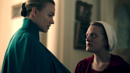 serena joy and offred in hulu's handmaid's tale