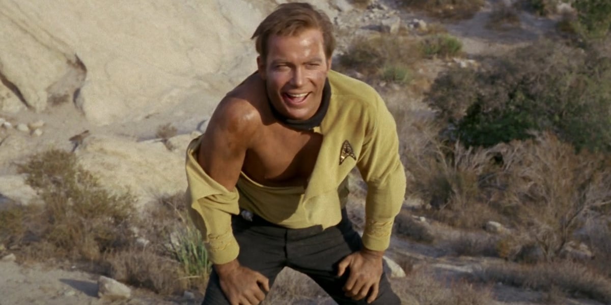 William Shatner as Jim Kirk in Star Trek
