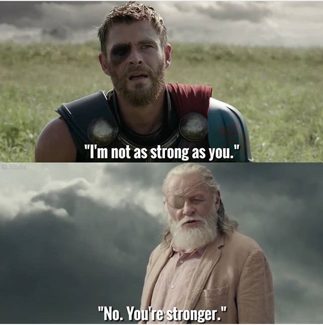 Thor and Odin in 'Thor: Ragnarok'