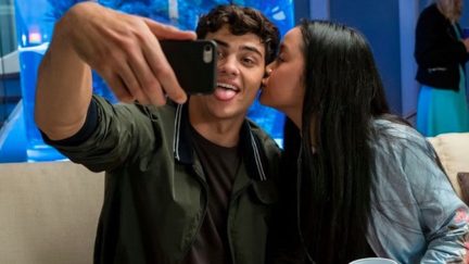 To All the Boys I Loved Before cast members Lana Condor and Noah Centineo and as Lara Jean and Peter Kavinsky