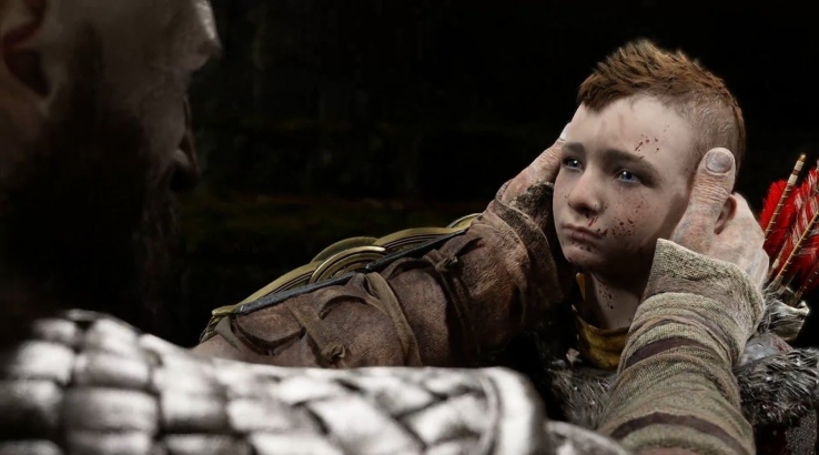 god of war atreus crying