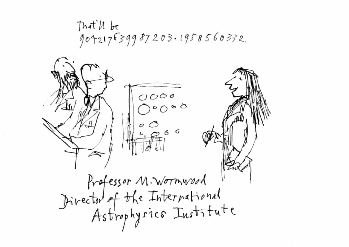 Matilda the Astrophysicist. Illustration: Quentin Blake