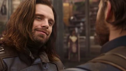 bucky and cap in Avengers: Infinity War