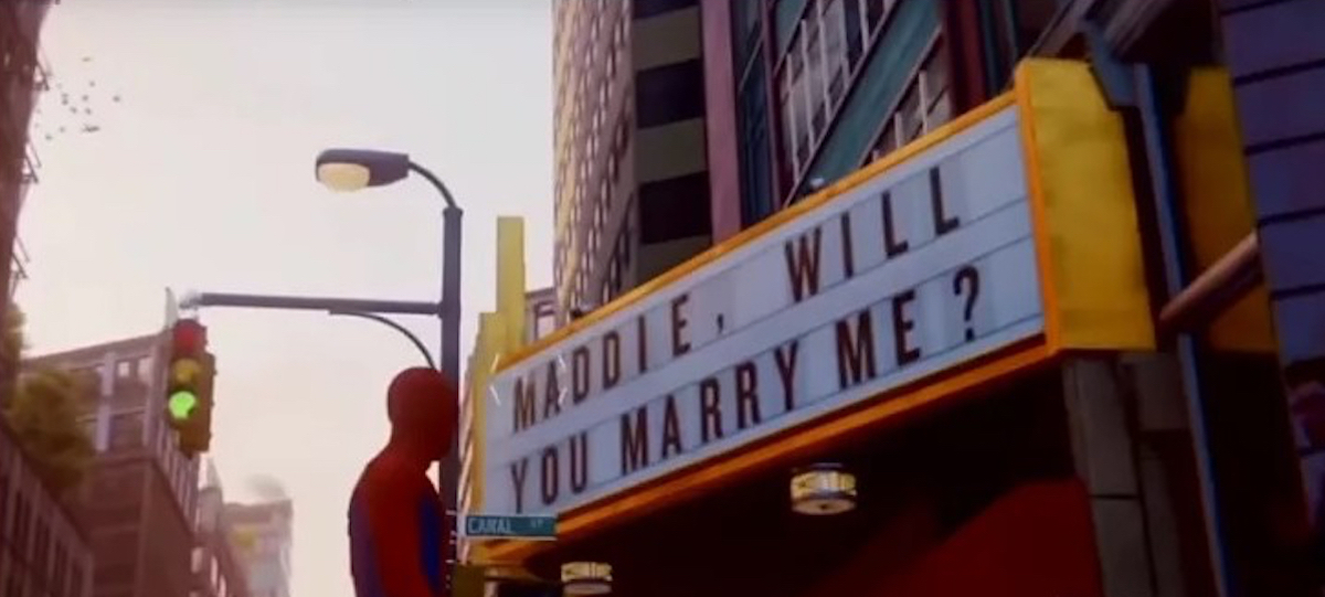 Spider-Man Easter egg proposal