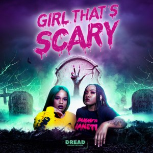 Logo for Girl, that's scary podcast
