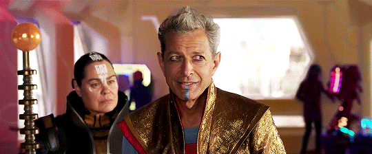Jeff Goldblum as the Grandmaster gif