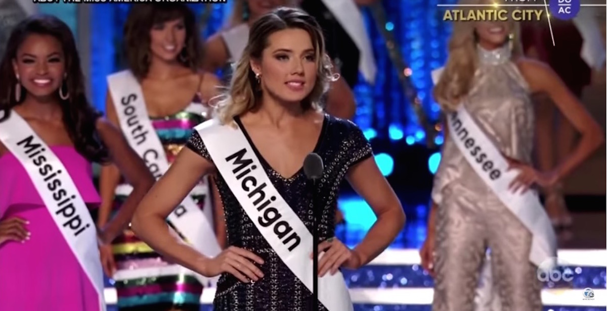 miss america, miss michigan, emily sioma, nfl, kaepernick, kneeling