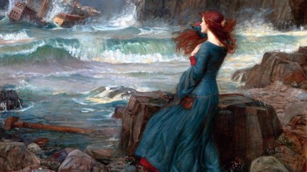 miranda in the tempest by john william waterhouse