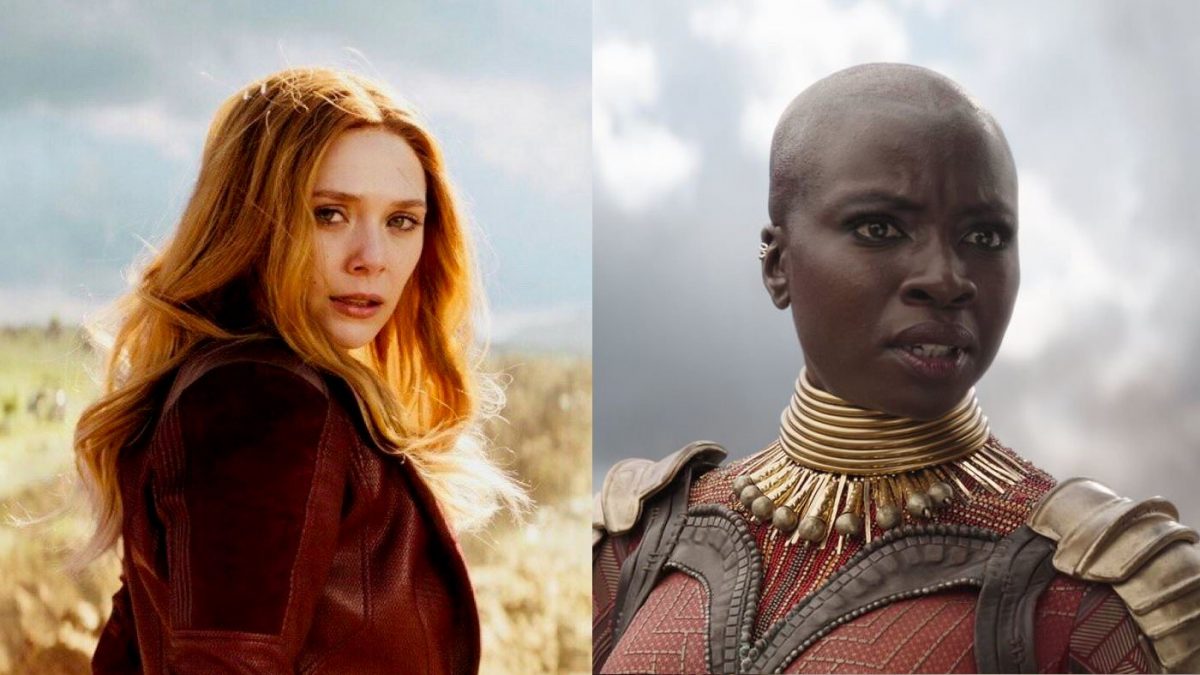 scarlet witch and okoye in Marvel's Avengers: Infinity War
