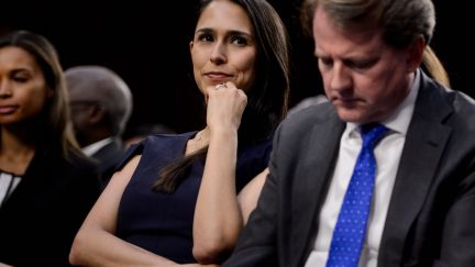 zina bash, brett kavanaugh, white power, hand, sign
