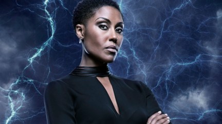 Black Lightning -- Image BLK_SINGLES_LYNN.jpg -- Pictured: Christine Adams as Lynn -- Photo: Mark Hill/The CW -- ÃÂ© 2018 The CW Network, LLC. All rights reserved
