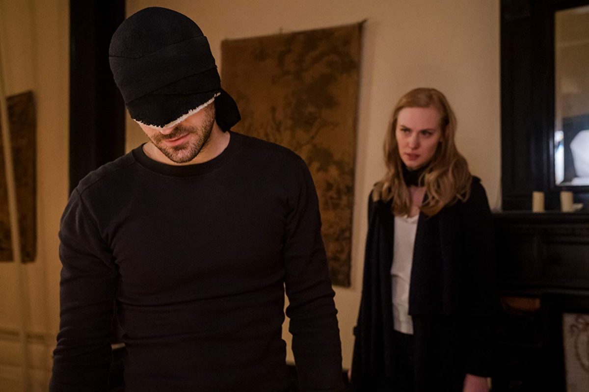 Charlie Cox and Deborah Ann Woll in Daredevil (2015)