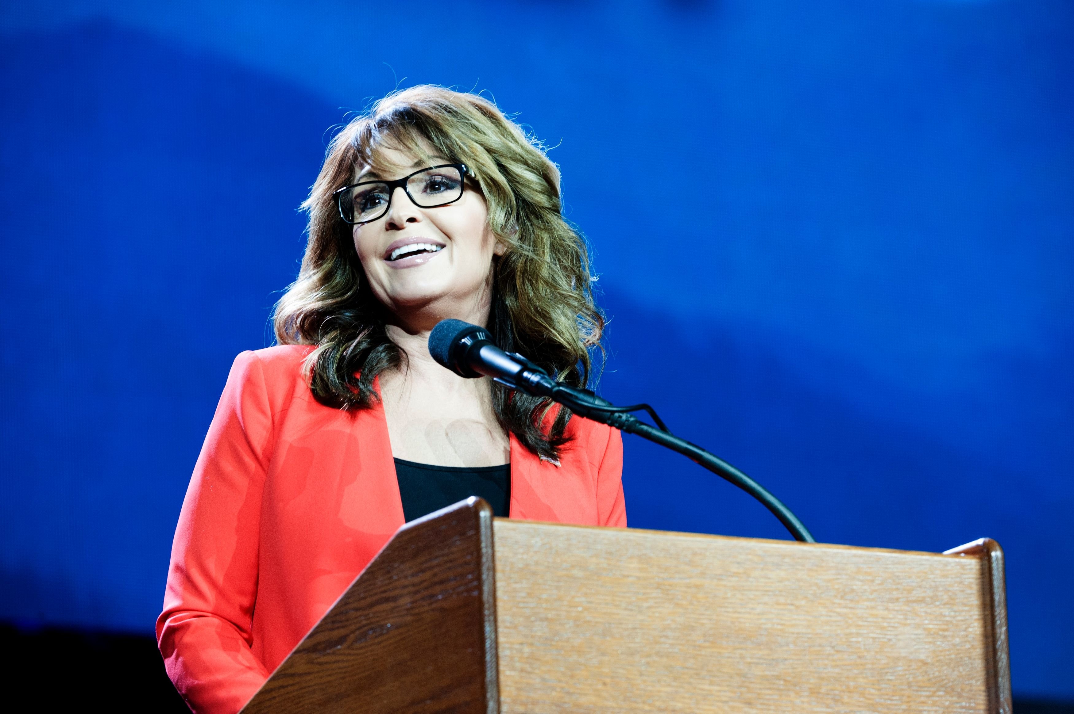 Sarah Palin attends a GOP conference