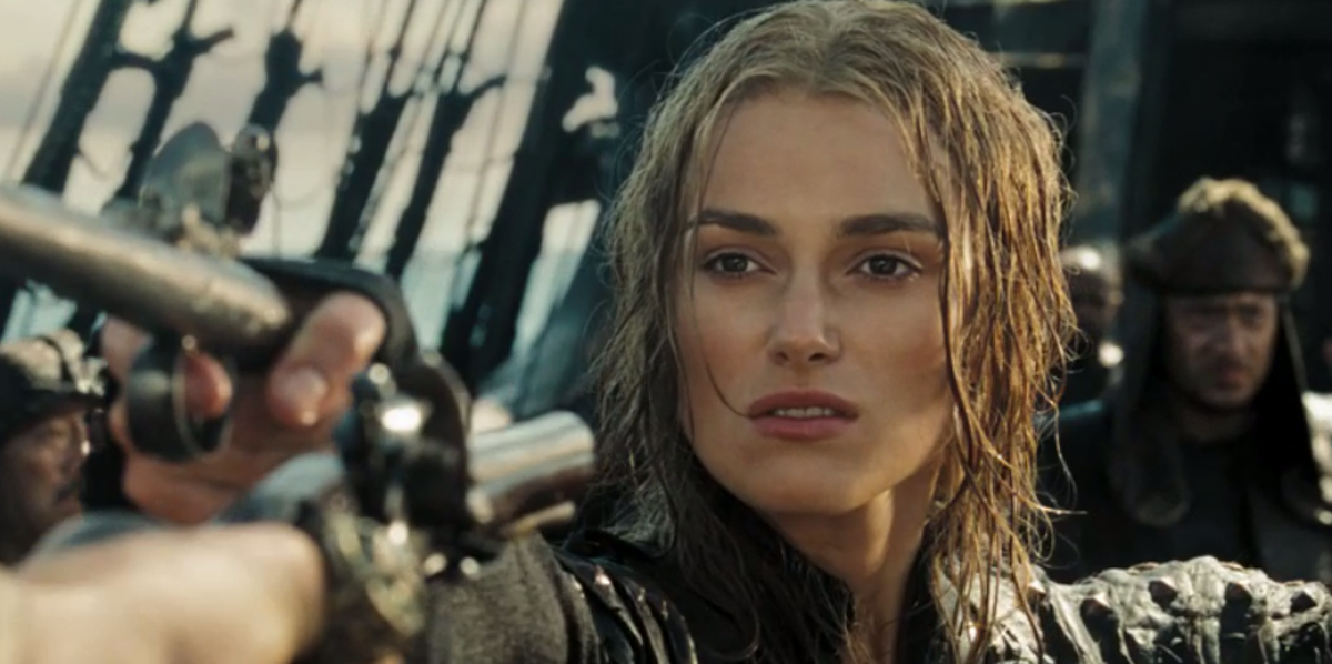 Keira Knightley as Elizabeth Swann in Pirates of the Caribbean