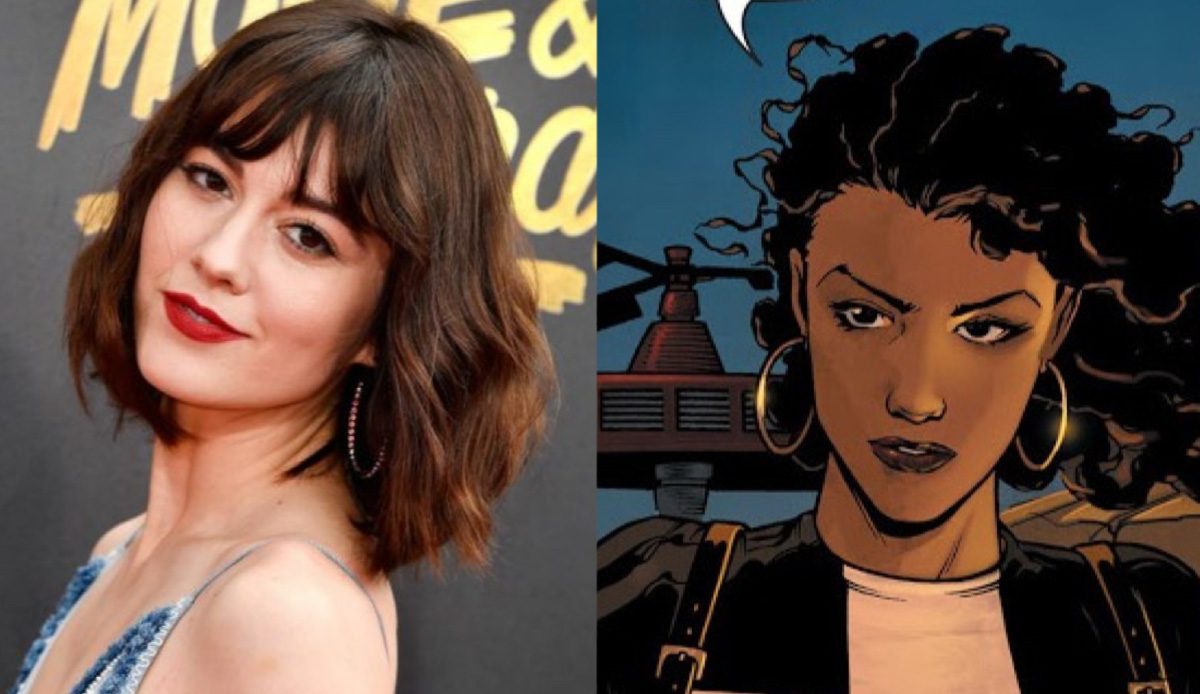 Mary Elizabeth Winstead and Huntress in DC Comics