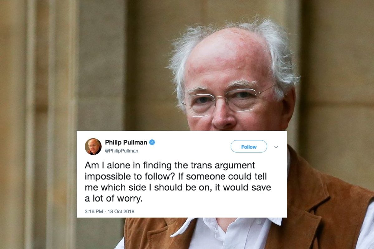 Philip Pullman is confused about trans people