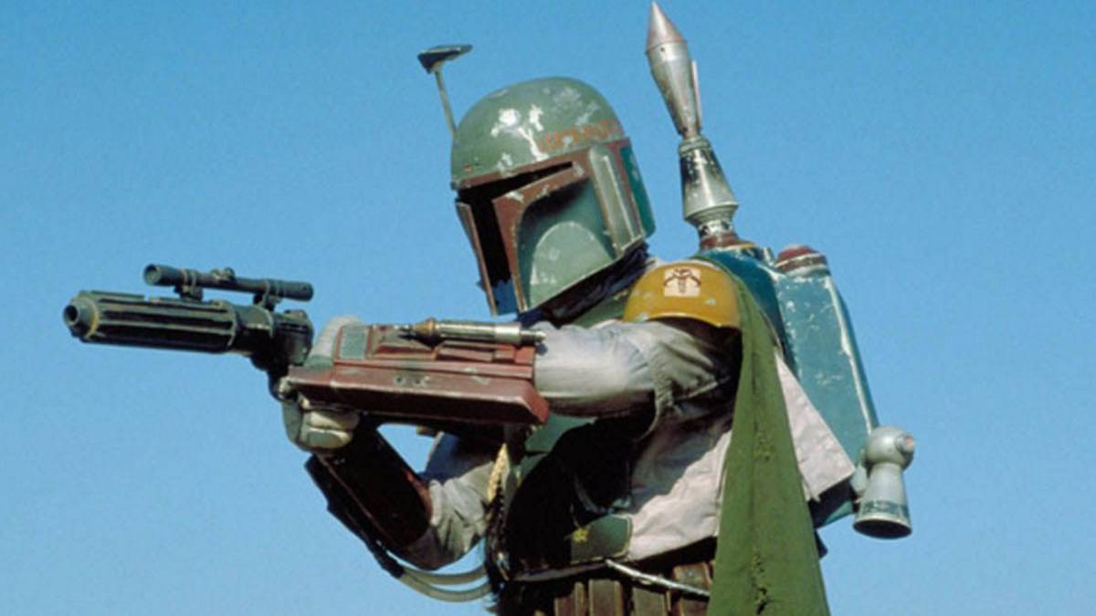 Boba Fett takes aim in Star Wars Episode VI: Return of the Jedi