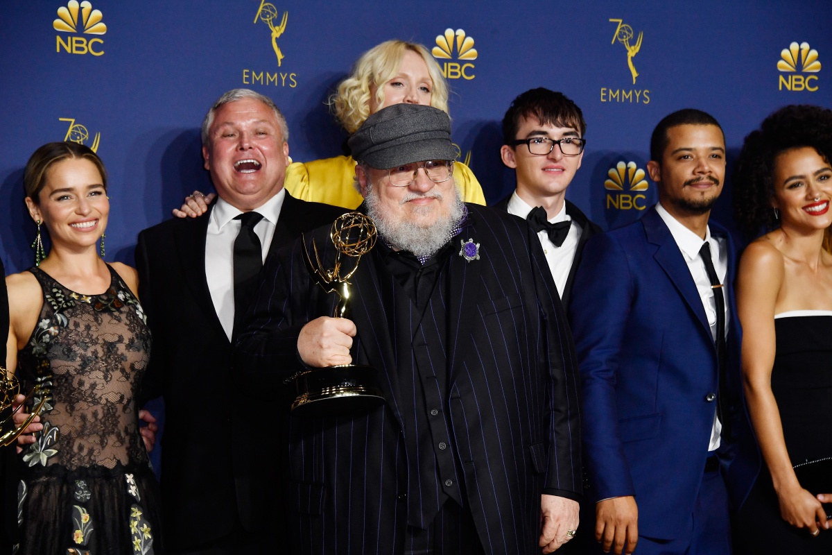 George R.R. Martin poses in the press room during the 70th Emmy Awards at Microsoft Theater on September 17, 2018 in Los Angeles, California. (Credit: Frazer Harrison/Getty Images)