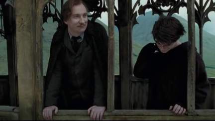 Harry Potter and the Prisoner of Azkaban sees Harry (Daniel Radcliffe) learning about his parents from Professor Lupin (David Thewlis)