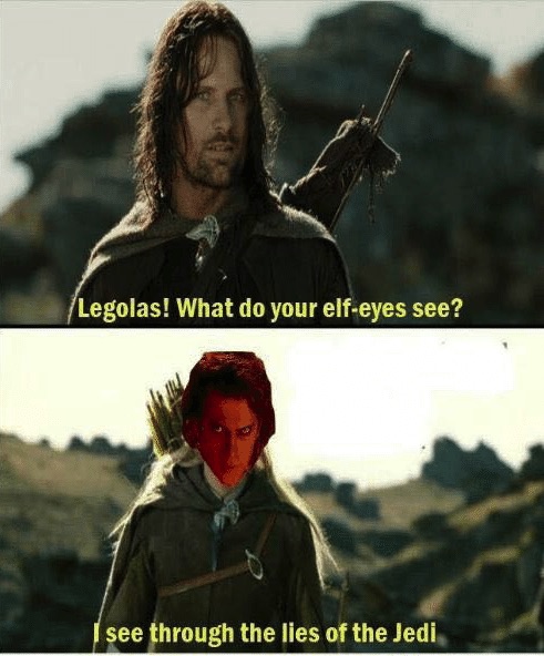Legolas Elf Eyes meme