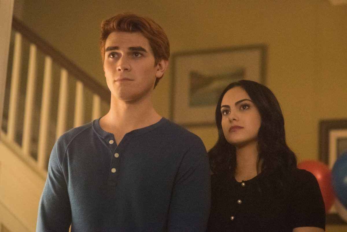 Riverdale -- "Chapter Thirty-Five: Brave New World" -- Image Number: RVD222b_0318.jpg -- Pictured (L-R): KJ Apa as Archie and Camila Mendes as Veronica -- Photo: Dean Buscher/The CW -- ÃÂ© 2018 The CW Network, LLC. All rights reserved.