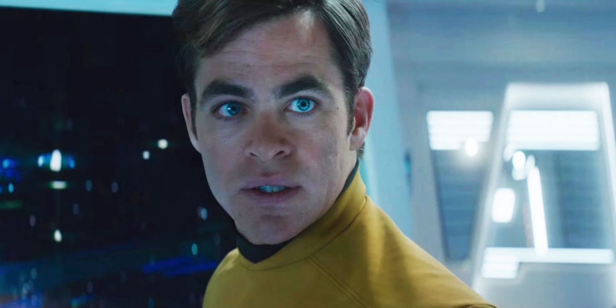 Jim Kirk (Chris Pine) faces a no-win scenario in Star Trek Into Darkness