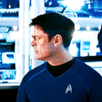 Leonard McCoy (Karl Urban) isn't here for Kirk's shenanigans in Star Trek Into Darkness