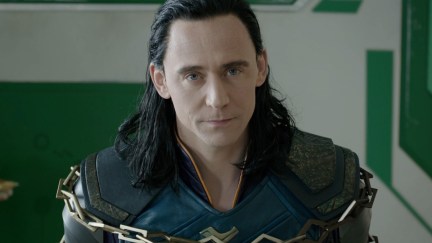 Tom Hiddleston as Loki in Marvel's Thor: Ragnarok.