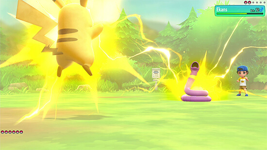 trainer battle pokemon lets go eevee pikachu