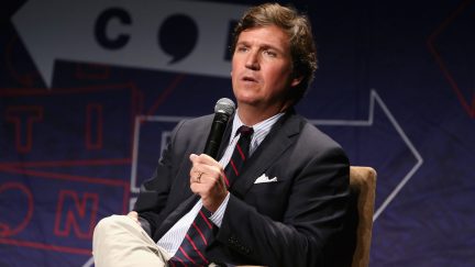 Tucker Carlson demonstrates his Resting Idiot Face.