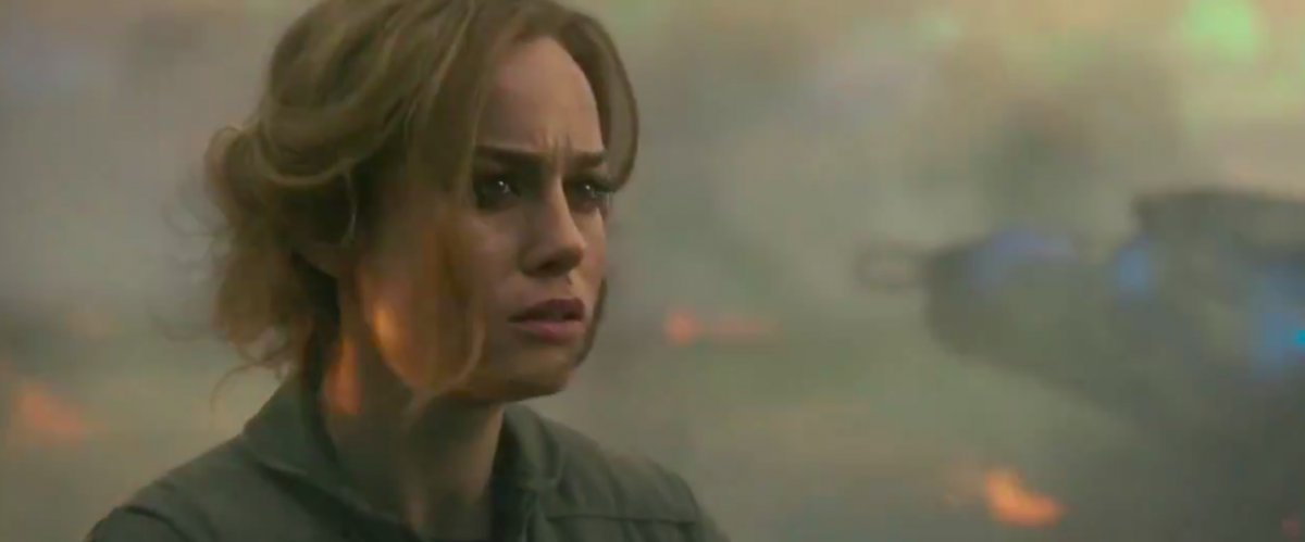 Brie Larson as Carol Danvers in Captain Marvel.