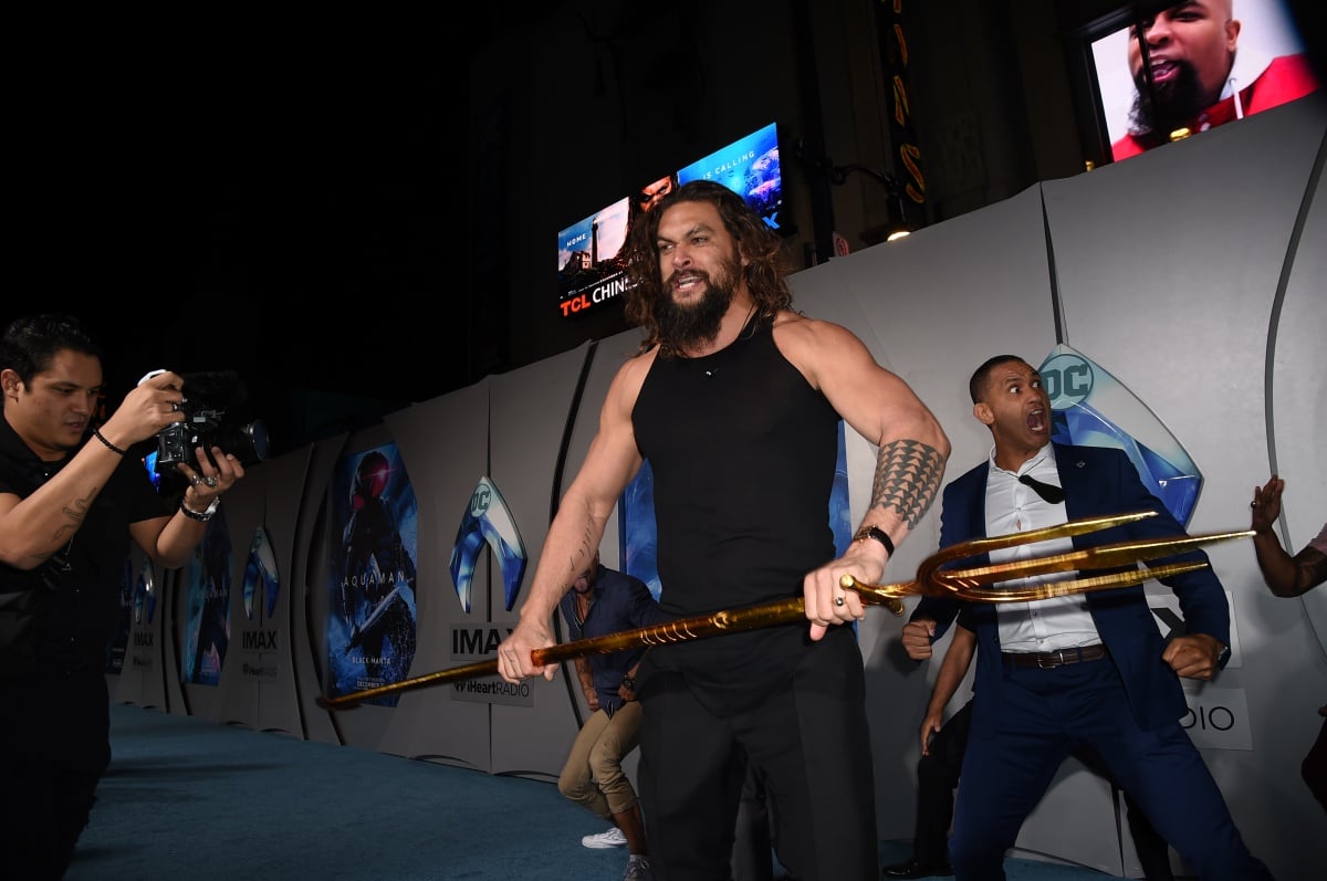 HOLLYWOOD, CALIFORNIA - DECEMBER 12: Jason Momoa attends the premiere of Warner Bros. Pictures' "Aquaman" at TCL Chinese Theatre on December 12, 2018 in Hollywood, California. (Photo by Kevin Winter/Getty Images)